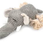 Pluszowy słoń ze sznurem dla psa