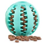 Piłka Dentystyczna dla Psa na Smaczki Przysmaki Gryzak Zabawka Niebieska