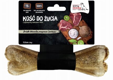 Syta Micha Gryzak z Magnesem Kość do Żucia z Kiwi i Kokosem 13,5 cm