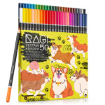 Zestaw Kredek 50 kolorów Kredki Ołówkowe Miękkie Artystyczne Profesjonalne