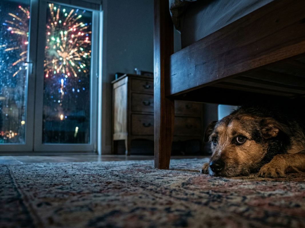 jak uspokoić psa w sylwestra