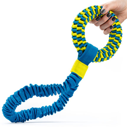 Zabawka dla psa Szarpak Mocny Duży Wytrzymały Koło z Amortyzatorem 43x15 cm