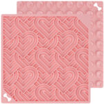 Mata do lizania dla Psa Kota Spowalniająca Antystresowa 20x20cm Różowa Lick - obrazek 2