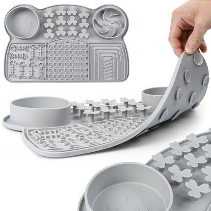 Mata do lizania dla psa Spowalniająca Antystresowa Tacka Duża 38x25 cm