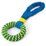 Zabawka dla psa Szarpak Mocny Duży Wytrzymały Koło z Amortyzatorem 43x15 cm - obrazek 2