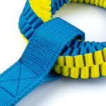 Zabawka dla psa Szarpak Mocny Duży Wytrzymały Gryzak Koła z Pasem 50x15 cm - obrazek 3