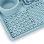 Mata do lizania dla psa Duża Spowalniająca Jedzenie Z ŁOPATKĄ 30x20 cm - obrazek 6